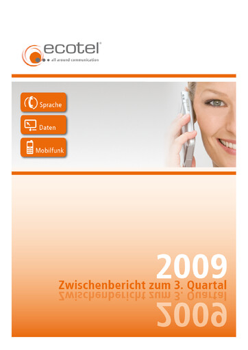Thumbnail ecotel communication Quarterly Report 2009-q3