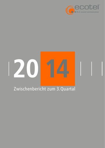Thumbnail ecotel communication Quarterly Report 2014-q3
