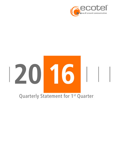 Thumbnail ecotel communication Quarterly Report 2016-q1