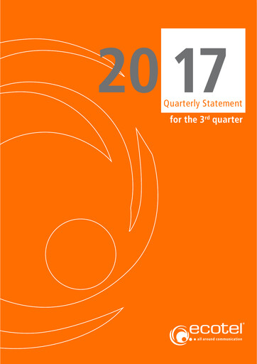 Thumbnail ecotel communication Quarterly Report 2017-q3