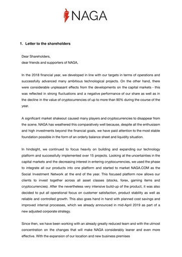 Thumbnail The NAGA Group Annual Report 2018