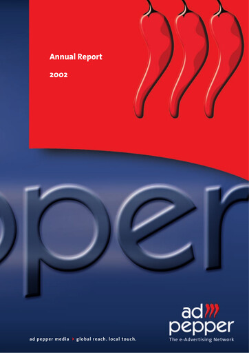 Thumbnail ad pepper media International Annual Report 2002
