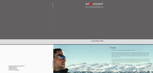 Thumbnail ad pepper media International Annual Report 2004