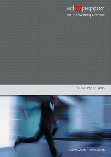 Thumbnail ad pepper media International Annual Report 2005