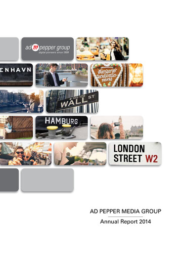 Thumbnail ad pepper media International Annual Report 2014