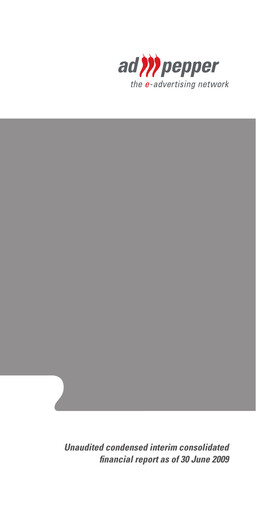 Thumbnail ad pepper media International Financial Statement 2009-h1