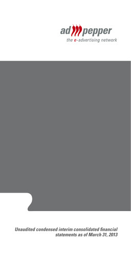 Thumbnail ad pepper media International Quarterly Report 2013-q1