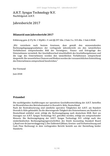 Thumbnail AHT Syngas Technology Financial Statement 2017
