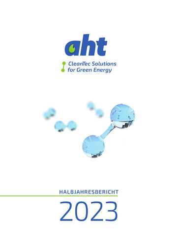 Miniature AHT Syngas Technology Rapport semestriel 2023-h1