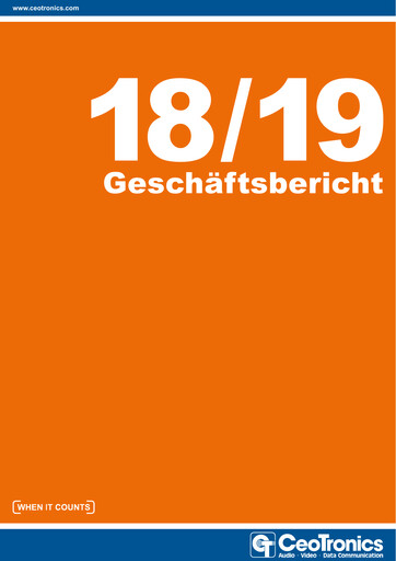 Thumbnail CeoTronics Annual Report 2018-2019