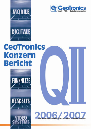 Miniature CeoTronics Rapport semestriel 2006-h1