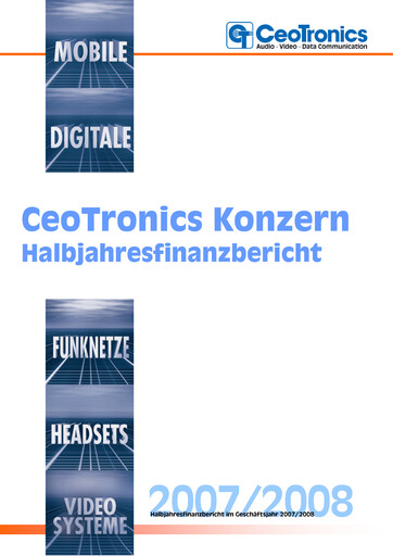 Miniature CeoTronics Rapport semestriel 2007-h1