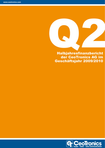 Miniature CeoTronics Rapport semestriel 2009-h1