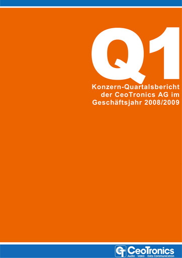 Miniature CeoTronics Rapport trimestriel 2008-q1