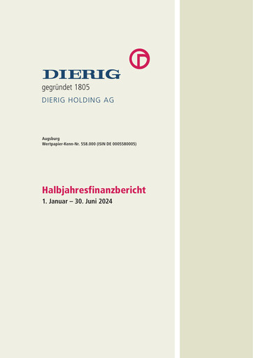 Vorschaubild Dierig Holding AG Halbjahresbericht 2024-h1