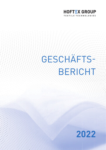 Miniature Hoftex Group AG Rapport annuel 2022