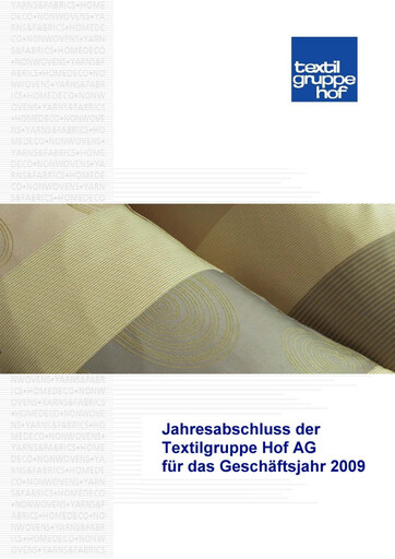 Thumbnail Hoftex Group AG Financial Statement 2009