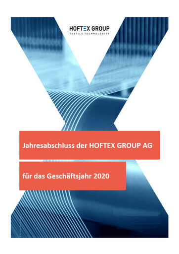 Thumbnail Hoftex Group AG Financial Statement 2020