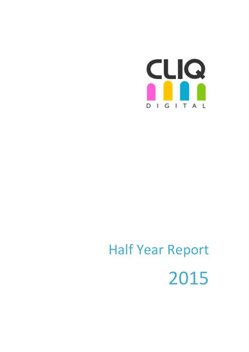 Thumbnail Cliq Digital AG Half-year Report 2015-h1