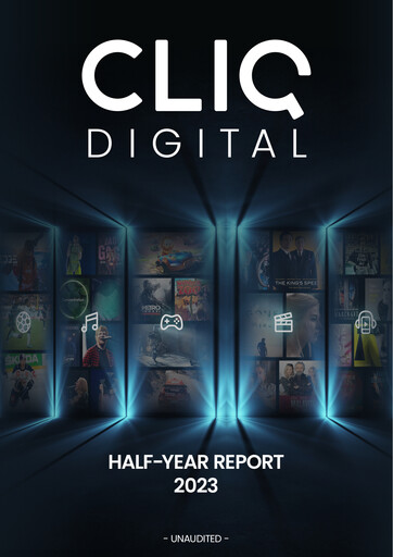 Thumbnail Cliq Digital AG Half-year Report 2023-h1