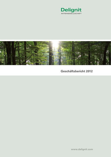 Thumbnail Delignit AG Annual Report 2012