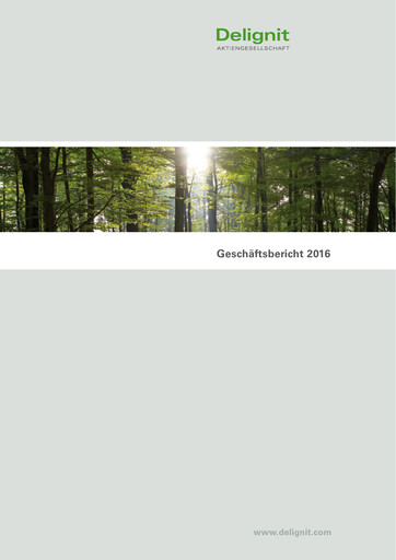Thumbnail Delignit AG Annual Report 2016