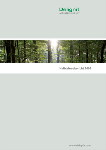 Thumbnail Delignit AG Half-year Report 2009-h1