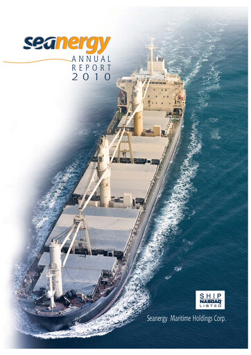 Thumbnail Seanergy Maritime Annual Report 2010