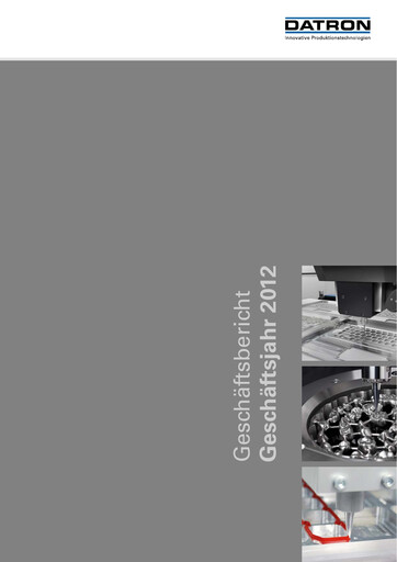 Vorschaubild DATRON AG Jahresbericht 2012