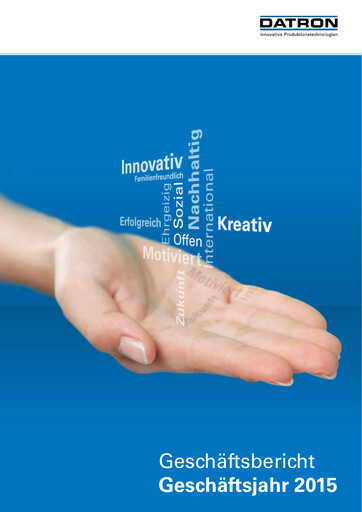 Vorschaubild DATRON AG Jahresbericht 2015