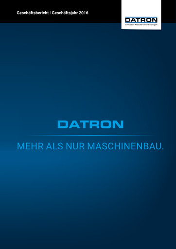 Thumbnail DATRON AG Annual Report 2016
