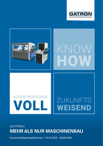 Thumbnail DATRON AG Half-year Report 2018-h1