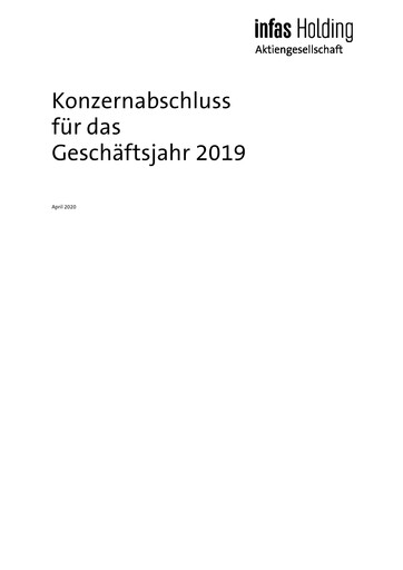 Thumbnail Infas Holding AG Financial Report 2019