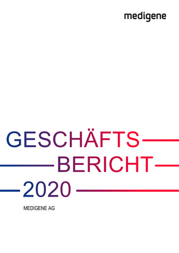 Vorschaubild Medigene AG Jahresbericht 2020