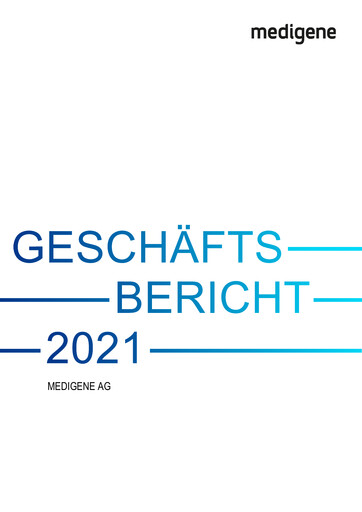 Vorschaubild Medigene AG Jahresbericht 2021