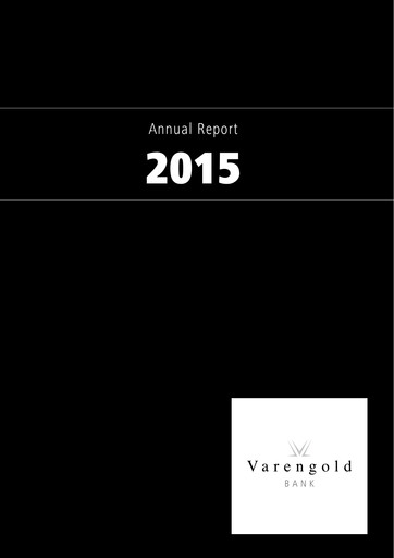Thumbnail Varengold Bank AG Annual Report 2015