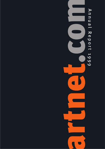 Thumbnail Artnet AG Annual Report 1999