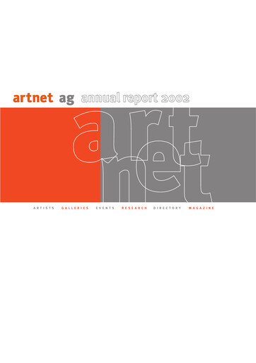 Thumbnail Artnet AG Annual Report 2002