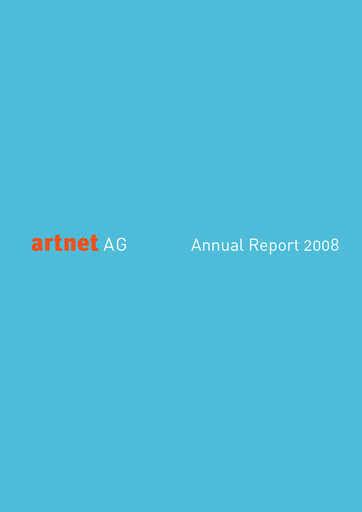 Thumbnail Artnet AG Annual Report 2008