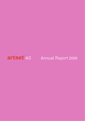 Thumbnail Artnet AG Annual Report 2009