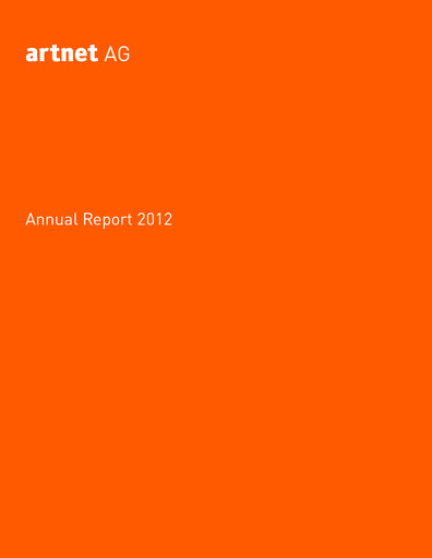 Thumbnail Artnet AG Annual Report 2012