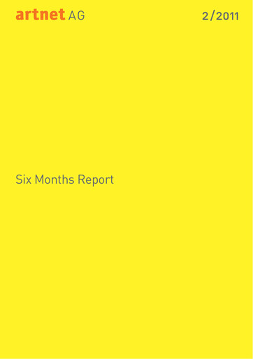 Miniature Artnet AG Rapport semestriel 2011-h1