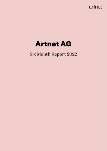 Miniature Artnet AG Rapport semestriel 2022-h1