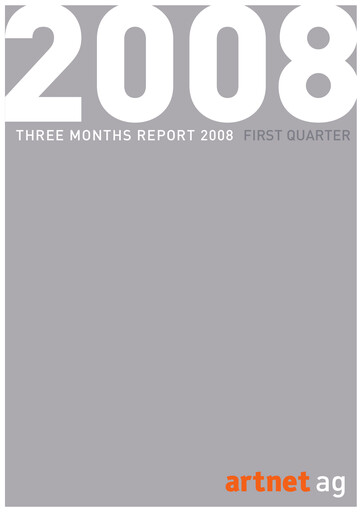 Thumbnail Artnet AG Quarterly Report 2008-q1