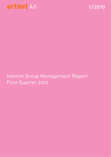 Thumbnail Artnet AG Quarterly Report 2010-q1