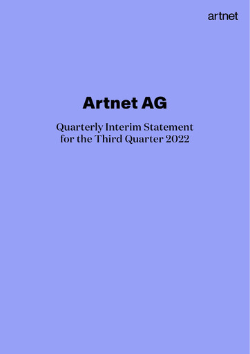 Thumbnail Artnet AG Quarterly Report 2022-q3