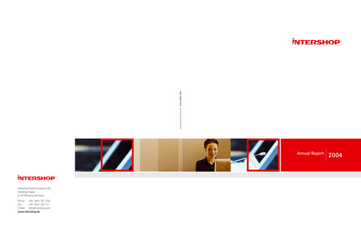 Thumbnail INTERSHOP Communications Annual Report 2004