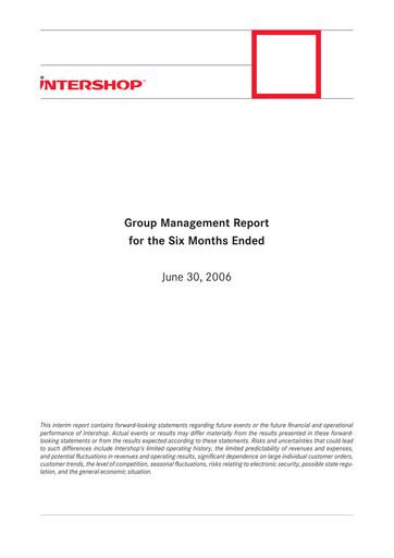 Thumbnail INTERSHOP Communications Half-year Report 2006-h1