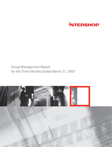 Thumbnail INTERSHOP Communications Quarterly Report 2007-q1