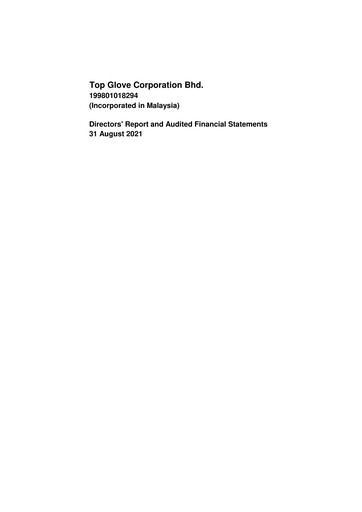 Thumbnail Top Glove Financial Statement 2021